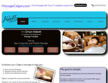 Tablet Screenshot of massagecalgary.com